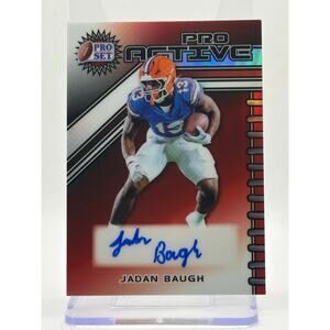 2025 Leaf Pro Set Metal Jadan Baugh Pro Active Red Auto 2/3 SP Florida Gators